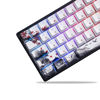 Picture of XVX Shine Through Keycaps - PBT Japanese Keycaps, 127 Keys Plum Blossom Custom Keycap Set Dye-Sublimation Cherry Profile Keyboard Keycaps for Cherry Gateron MX Switches Mechanical Keyboards