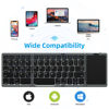 Picture of OMOTON Foldable Bluetooth Keyboard with Touchpad, Wireless Folding Keyboard, Multi-Device and Rechargeable, Portable Travel Keyboard for iPad, iPhone, Android, Windows Laptop, Desktop, Tablet and PC