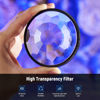 Picture of NEEWER 77mm Kaleidoscope Prism Lens Filter, Photography Prism Crystal Glass Effect Filter with Multi Refraction and Variable Number of Photographic Subjects