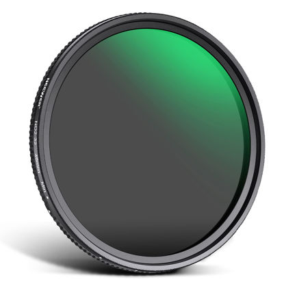 Picture of NEEWER 46mm Variable ND Filter ND2-ND32(1-5 Stops) Adjustable Neutral Density Filter/No X Cross/Ultra Slim Aluminum Alloy Frame/Optical Glass/Multi Layer Nano Coated/Water Repellent/Scratch Resistant