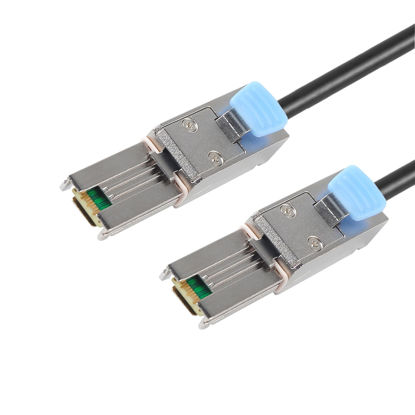 Picture of Heretom 2PCS External Mini SAS 26pin SFF-8088 Male to Mini SAS 26 SFF-8088 Male Cable 1M