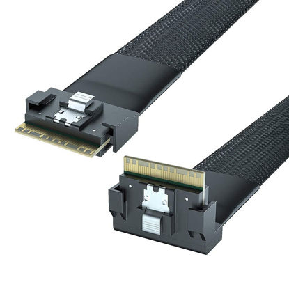 Picture of 24G Internal SlimSAS SFF-8654 to SFF-8654 8i Cable, PCIe4.0, 85-ohm, 1-m(3.3ft)