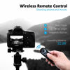 Picture of Camera Remote Control Wireless Shutter Release for Canon EOS Rebel SL2, SL3, 77D, R5, R6, PowerShot SX70 HS, G7 X Mark III, G5 X Mark II, T7i, M50, EOS RP, R, M6 Mark II. Replace Canon BR-E1