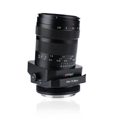 Picture of AstrHori 85mm F2.8 Macro & Tilt & Medium Telephoto 3-in-1 Manual Full Frame Insect Jewel Portrait Lens for Sony E Mount Series Mirrorless Cameras A7,A7R,A7S,A9,A6000,A6300,A6500,A6600.etc(Black)