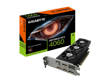 Picture of Gigabyte GeForce RTX 4060 OC Low Profile 8G Graphics Card, 3X WINDFORCE Fans, 8GB 128-bit GDDR6, GV-N4060OC-8GL Video Card
