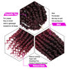 Picture of Pre-twisted Passion Twist Crochet Hair 12 Inch Ombre Passion Twist Hair 8 Packs, Ombre Crochet Hair Pre Looped Passion Twists Crochet Braids Bohemian Crochet Hair for Black Women TBUG