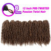 Picture of Pre-twisted Passion Twist Crochet Hair 12 Inch Ombre Passion Twist Hair 8 Packs, Ombre Crochet Hair Pre Looped Passion Twists Crochet Braids Bohemian Crochet Hair for Black Women #30