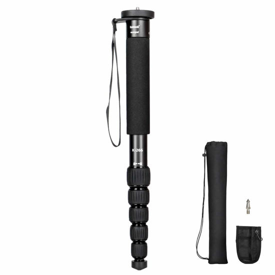 Picture of Koolehaoda 6-Section Monopod Compact Portable Photography Aluminum Alloy Unipod Stick (K-266 Black)