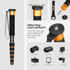 Picture of Koolehaoda 6-Section Monopod Compact Portable Photography Aluminum Alloy Unipod Stick (K-266 Orange)