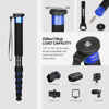 Picture of Koolehaoda 6-Section Monopod Compact Portable Photography Aluminum Alloy Unipod Stick (K-266 Blue)