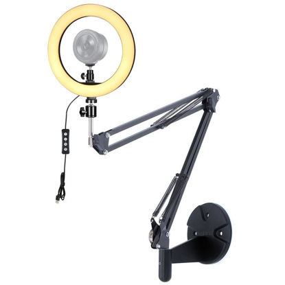 Picture of Kiyo pro Webcam Ring Light Wall Holder,10'' Streaming Light with Wall Folding Mount Compatible with Razer Kiyo,Kiyo Pro,Kiyo X Webcams