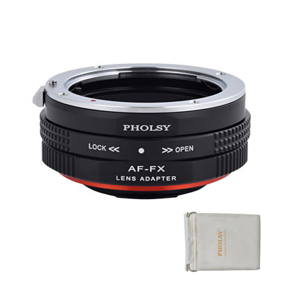 Picture of PHOLSY AF to FX Lens Mount Adapter with Aperture Control Ring Compatible with Sony A Minolta AF Lens to FX Mount Camera Compatible with Fujifilm X-H2S, X-Pro3, X-T5, X-T4, X-S20, X-S10, X-T30II etc.