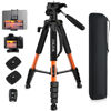 Picture of 75 inch Travel Camera Tripod, Lightweight Aluminum Video Tripod for DSLR SLR Canon Nikon Sony Olympus DV with Carry Bag