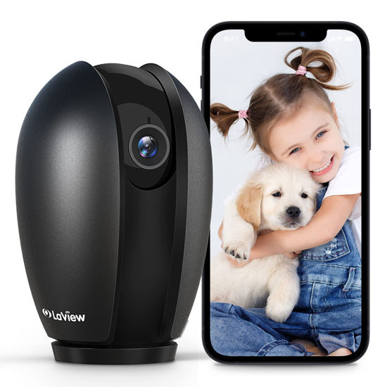 Picture of LaView Indoor Security Camera, 1080P Home Security Camera with Sound & Motion Detection, 360° Baby Monitor with Phone App, WIFI Pet Camera,2-Ways Audio, Night Vision,SD&Cloud storage, Works with Alexa