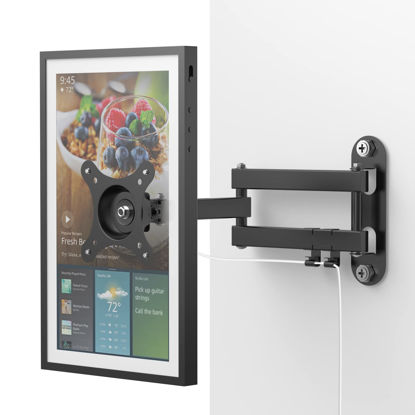 Picture of Laivli Wall Mount for Echo Show 15, with 15 Inch Extension Arm, Full Motion Adjustable - Rotate, Swivel, Tilt and Fold, Metal Echo Show 15" Wall Mount Bracket (Black)