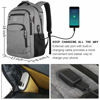 Picture of Laptop Backpack,Business Travel Anti Theft Slim Durable Laptops Backpack with USB Charging Port,Water Resistant College Computer Bag for Women & Men Fits 15.6 Inch Laptop and Notebook - Grey