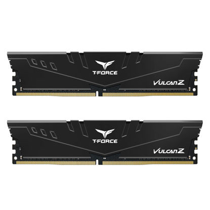 Picture of TEAMGROUP T-Force Vulcan Z DDR4 16GB Kit (2x8GB) 3200MHz (PC4-25600) CL16 Desktop Memory Module Ram Black - TLZBD416G3200HC16FDC01