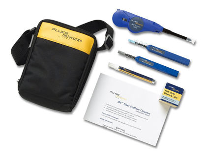 Picture of Fluke Networks NFC-KIT-CASE-E Enhanced Fiber Optic Cleaning Kit, Fiber Tester Accessory