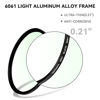 Picture of 7artisans Black Mist Filter 1/8 Aluminum Alloy Natural Soft Diffuser Effect Dream Cinematic Effect Soft Focus Optical Glass Filter (46mm)