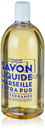 Picture of Compagnie de Provence Savon de Marseille Extra Pure Liquid Soap - Mediterranean Sea - 33.8 fl oz Plastic Bottle Refill