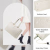 Picture of LOVEVOOK Laptop Bag for Women 15.6 Inch Tote Bags Waterproof Leather Briefcase Computer Women Business Office Work Bag,Beige