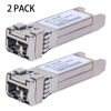 Picture of 2PCS 10G Sfp LC MMF300m 10GBase-SR SFP+ Transceiver, 10G 850nm MMF, up to 300 Meters, Compatible with Cisco SFP-10G-SR, Meraki MA-SFP-10GB-SR, Ubiquiti UF-MM-10G, Mikrotik, Netgear, D-Link