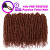 Picture of Passion Twist Hair 8 Packs Pretwisted Passion Twist Crochet Hair 14 Inch Crochet Hair Passion Twists, Short Passion Twists Hair Pre Looped Synthetic Passion Twist Crochet Braids #350