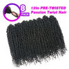 Picture of Passion Twist Hair 14 Inch Pretwisted Passion Twist Crochet Hair 8 Packs Crochet Hair Passion Twists, Short Passion Twists Hair Pre Looped Synthetic Passion Twist Crochet Braids for Black Women 1B