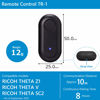 Picture of RICOH Remote Control TR-1 for Theta - Compatible Models: Theta Z1, Theta V, Theta SC2 (BLE Compatible Models). Ricoh Theta Stick TM-2 / TM-3 Mount Included. Size: 50 x 25 x 12mm Weight: 12g