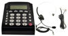 Picture of WirelessFinest Work from Home Office Telephone Call Center Dial Key Pad Phone + Headset Headphone with Mute Volume Control