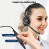 Picture of Beebang Telephone Headset with Microphone Noise Canceling for Office Landline Deskphone, with Mic Mute Volume Controller, Binaural RJ9 Phone Headset for Call Center Polycom Avaya Nortel