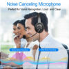 Picture of MAIRDI USB Headset with Microphone for PC, Computer Headset with Mic Noise Canceling for Laptop Teams Zoom Office Work Call Center Business Softphone, Dictation Headset for Dragon Naturelly Speaking