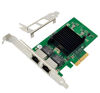 Picture of Dual-Port PCIe X4 Gigabit Network Card 1000M PCI Express Ethernet Adapter with Intel 82576 Two Ports LAN NIC Card for Support PXE SR-IOV for Windows/Windows Server/Linux/Freebsd/DOS with Low Profile