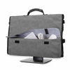 Picture of CURMIO 24 Inch Monitor Carrying Case, Universal 24" Computer Monitor Bag with Rubber Handle and Pockets, Gray (Patented Pending)