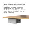 Picture of HumanCentric Under Desk Mount Compatible with Mac Studio Mount, Secure or Hide Your Mac Studio Under Desk with an Apple Mac Studio Mount, Desk Mounting Stand for Apple Studio Mount, Mac Studio Mount