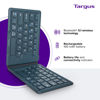 Picture of Targus Ergonomic Foldable Bluetooth Keyboard, Split Travel Keyboard Wireless, Rechargeable Portable Wireless Keyboard for Android iPhone Microsoft & Apple Tablets, Blue (PKF00302US),Black