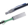 Picture of SFF-88644 to QSFP (SFF-8436) DDR Hybrid Min SAS Cable, External Copper SAS Cable for NetApp DS4243 DS4246 DS2246, 100-Ohm, 3-Meter(9.8-ft)