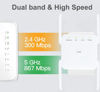 Picture of WiFi Extender WiFi Booster Indoor/Outdoor Repeater Signal Booster 1200Mbps WiFi Amplifier Long Range High Speed 5G/2.4G WiFi Internet Connection (White)