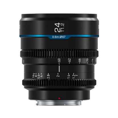 Picture of SIRUI Night Walker 24mm T1.2 Cine Lens, Large Aperture Manual Focus Lens (MS24R-B, RF Mount, Black)