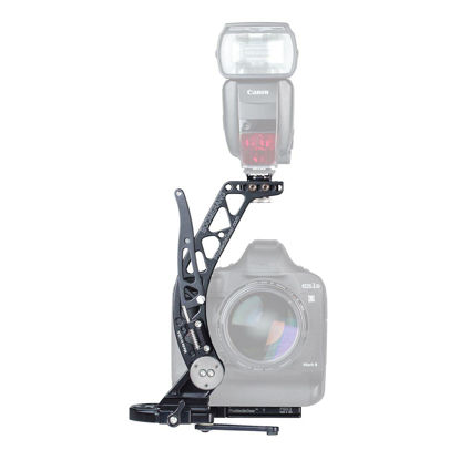 Picture of BBGV2 ProMediaGear Boomerang Professional Flash Bracket - Quick Flip for Cameras with Grip/Battery Arca-Type Base Plate