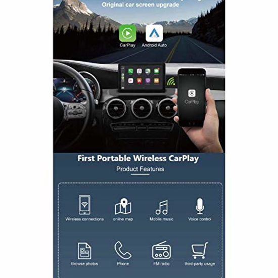 Picture of Wireless CarPlay Plug & Play 7" LCD Touchscreen Monitor with Back-up Camera