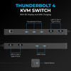 Picture of SABRENT Thunderbolt 4 KVM Switch with 8K Display and 60W Charging [SB-TB4K]