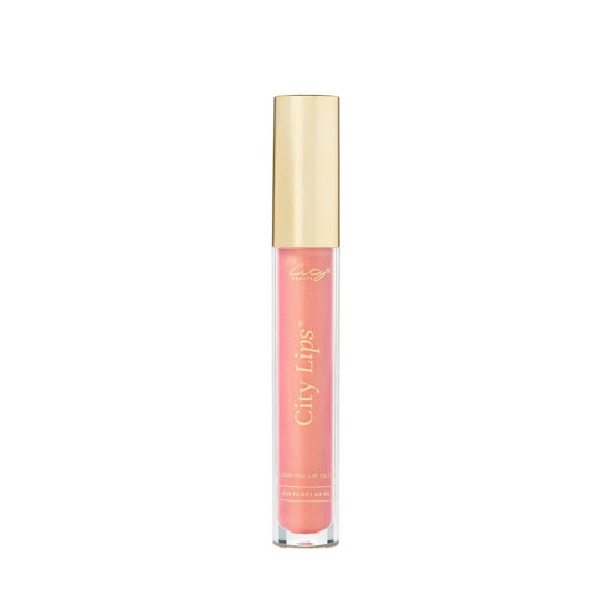 Picture of City Beauty City Lips - Plumping Lip Gloss - Hydrate & Volumize - All-Day Wear - Hyaluronic Acid & Peptides Visibly Smooth Lip Wrinkles - Cruelty-Free (Sun Diego)