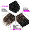 Picture of 8 Packs Crochet Passion Twist Hair Pre Looped 12 Inch Twist Crochet Hair, Pre Twisted Passion Twist Crochet Hair for Crochet Braids Bohemian Crochet Twist Hair for Women Ombre Color