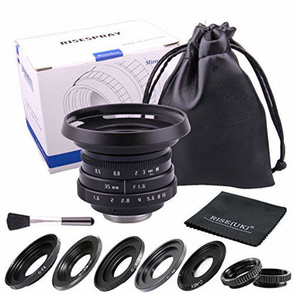 Picture of 35mm F1.6 APS-C Television TV Lens/CCTV Lens for Sony Panasonic Fujifilm Olympus Canon Nikon mirrorless Camera