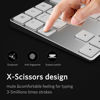 Picture of Bluetooth Number Pad Keyboard,10 Keys Rechargeable Wireless Portable External Numeric Keypad Numpad Data Entry with Multiple Shortcuts Compatible for Computer Laptop Windows Surface iMac MacBook