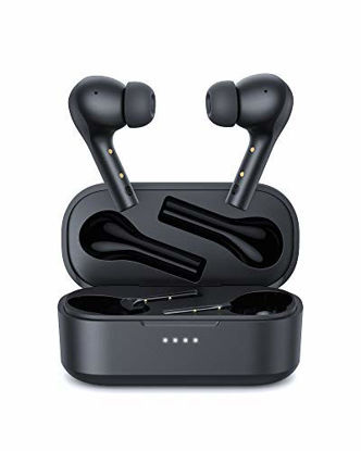 Picture of AUKEY True Wireless Earbuds, Bluetooth 5 Headphones with Immersive Sound, Wireless Charging Case, 30-Hour Playtime, USB-C Quick Charge, IPX6 Water Resistance, Touch Control and Noise Cancelling Mics