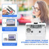 Picture of Walkman Auto Reverse ＆Clear Stereo Cassette Player,Built-in Cool Copper Wheel Movement＆Earphone,Cassette Tape to MP3 Converter with Tape Converter Software,Powered by USB Power Cord or AA Battery