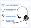 Picture of MAIRDI Phone Headset with RJ9 & 3.5mm Jacks for Call Center Office Deskphone Cell Phone PC Laptop, Landline Telephone Headset with Microphone Noise Canceling for Polycom Avaya Nortel