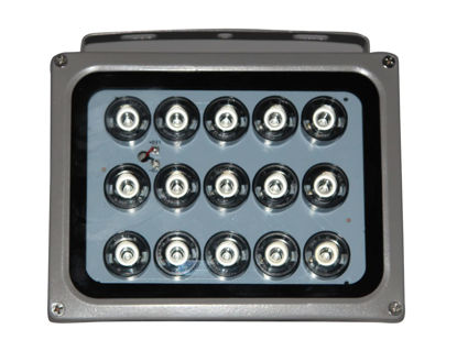 Picture of InstallerCCTV Infrared IR Illuminator Lamp Light Night Vision, 15 LEDs 30W, Wide Angle, Waterproof Light for Security CCTV Camera